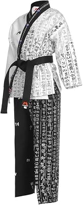Taekwondo Hangul Open Uniform TKD Martial Arts Akido Hapkido WTF POOM 150140-150cm4.59-4.92ft