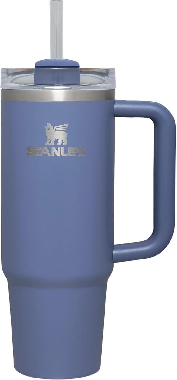 STANLEY Quencher H2.0 FlowState Stainless Steel Vacuum Insulated Tumbler with Lid and Straw for Water, Iced Tea or Coffee (Twilight Blue, 40 oz)