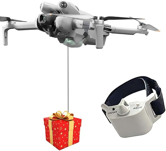 Airdrop System for DJI Mini 4 Pro,Wedding Rescue Delivery Accessory | Tool-free fast installation, dedicated airdrop payload for DJI Mini 4 Pro to deliver wedding gifts and rescue supplies.