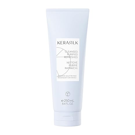 KERASILK Exfoliating Scalp Pre-Wash | Gentle & Deep Cleansing | Removes Excessive Sebum & Dead Skin Cells | Leaves Scalp Feeling Cleansed & Soothed | For All Scalp Types | 250ml