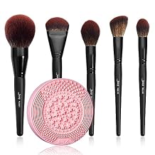 Jessup Face Makeup Brushes Set T273 with Brush Cleaning Mat A005