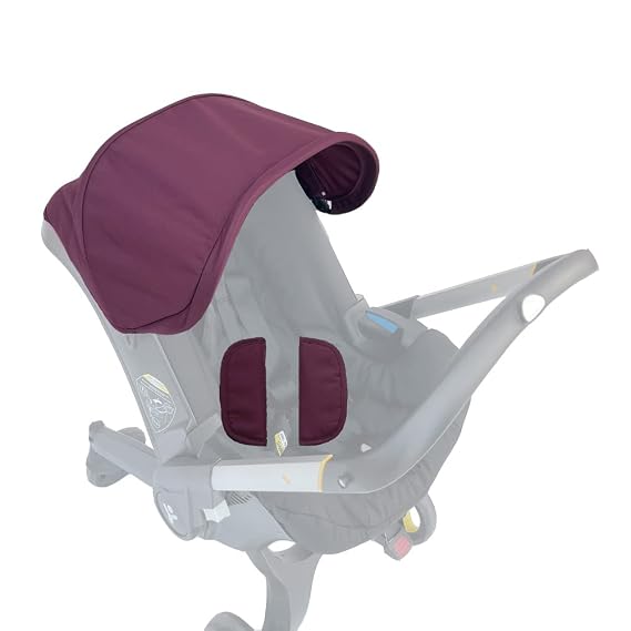 Stroller Replacement Accessories Canopy, Protection Shield, Textile Sun Shade Compatible with Doona Car Seat & Stroller (Red Wine Color)
