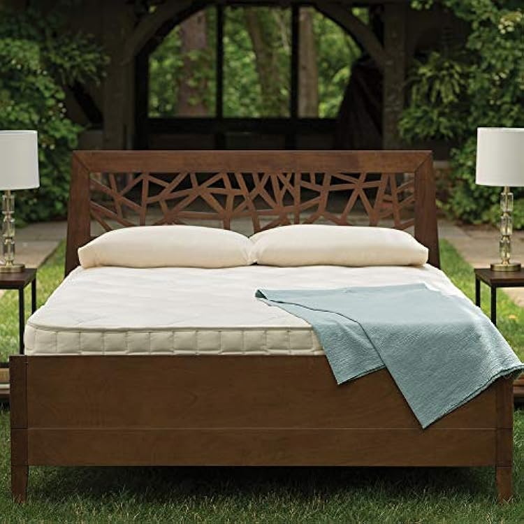 Naturepedic Serenade Organic Mattress - Twin XL Hybrid Cushion Firm Mattress with Encased Coils, Pressure Relieving Natural Latex, Naturally Cooling & Breathable