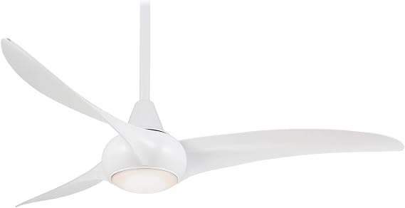 52" Minka Aire Light Wave White Ceiling Fan with Remote Control