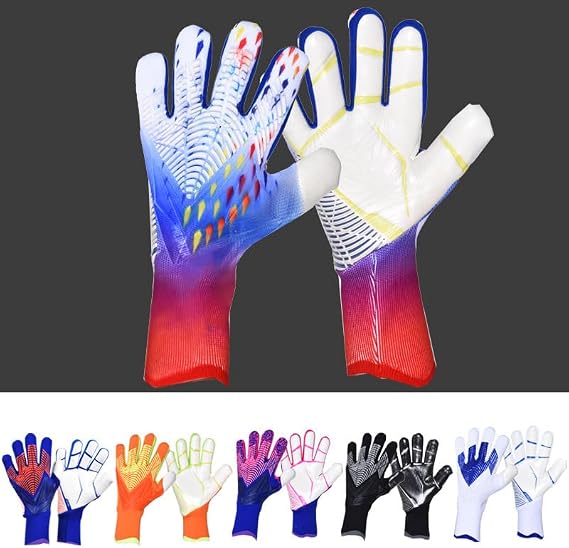 Soccer Goalkeeper Gloves Goalie Training Gloves Strong Grip Anti-Slip and Breathable for Adults and Children