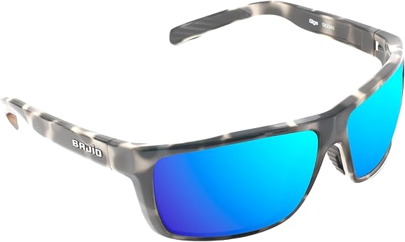Bajio Sigs Polarized Sunglasses - Full Wrap - Medium Fit | Patent-pending LAPIS lenses - Ergo Rubber Vented Nose Pads and Temple Tips - Narrow Temples - Flex Hinges - Sun Ledge