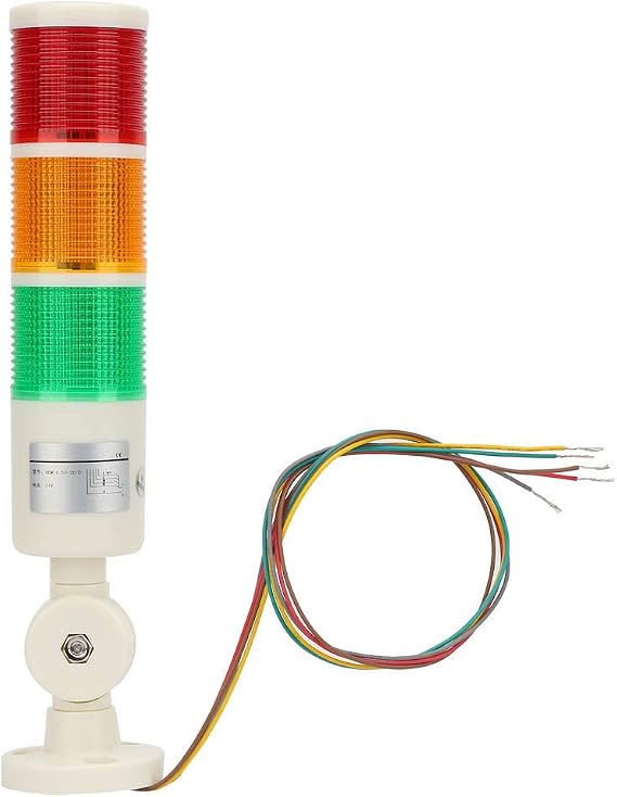 CNC Machine Warning Light,CNC Machine Warning LED Indicator Alarm Light with Buzzer Sound,Constant Brightness