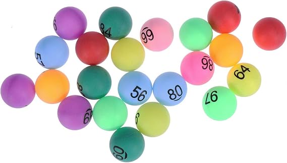 Toyvian Numbered Balls 1-150 150 Printed Pong Balls for Raffles Drawings Party Games Classroom Activities Color-Coded Game Balls for Events Kids Toy Decoration