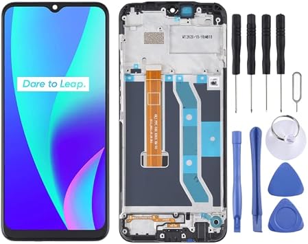 LCD Screen and Digitizer Full Assembly with Frame for Oppo Realme C15 RMX2180(Qualcomm Version)
