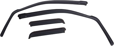 EGR 571705 in-Channel Window Visors Front and Rear Set, Matte Black Finish, Compatible with Select Chevrolet and GMC Models