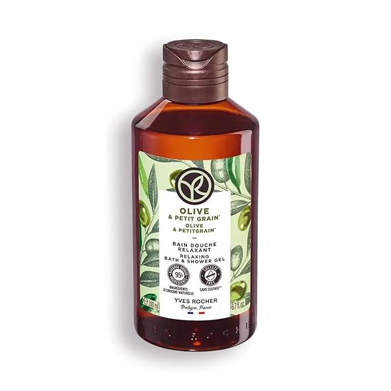 Yves Rocher Sensual Bath & Shower Gel Nourishing Moisturising - Olive Petitgrain 200 ml./6.7 fl. oz.