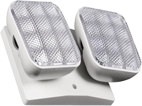 NICOR ERH2WH ERH Series Emergency LED Remote Light Fixture, Double Head