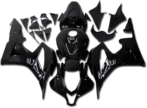 US STOCK Glossy Black Fairing Fit for HONDA 2007 2008 CBR600RR Injection ABS Plastics New Bodywork Bodyframe 07 08