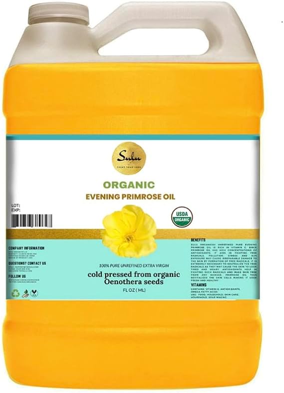 4 LBS 100% Pure Unrefined Cold Pressed Virgin Evening Primrose Oil 12% GLA