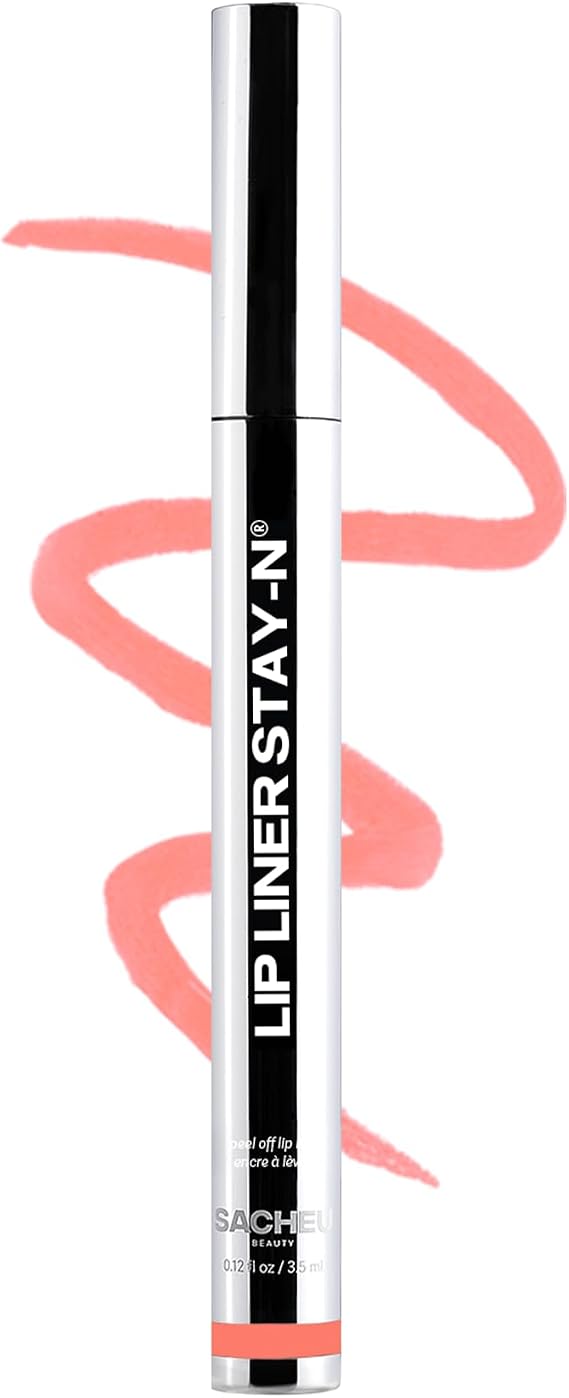 Sacheu Lip Liner STAY-N Peel Off Lip Stain, Longwear, COREal | Water-resistant, transfer & smudge-proof, lip tint with hyaluronic acid & vitamin E for conditioning benefits, matte finish