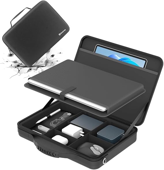 Smatree MobileBase Laptop Shoulder Case with Stand for 15-16 inch Lenovo | for 15-16 inch Lenovo Yoga Slim 7 Pro G6/7i Aura Edition,ThinkBook 15 G4,V15/3i Chromebook/LOQ Essential G9(A485S)