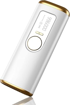 Permanent Hair Removal for Women, Jeezfee Hair Removal Device, at-Home Painless Hair Removal on Armpits Legs Arms Face Bikini line Elegant White