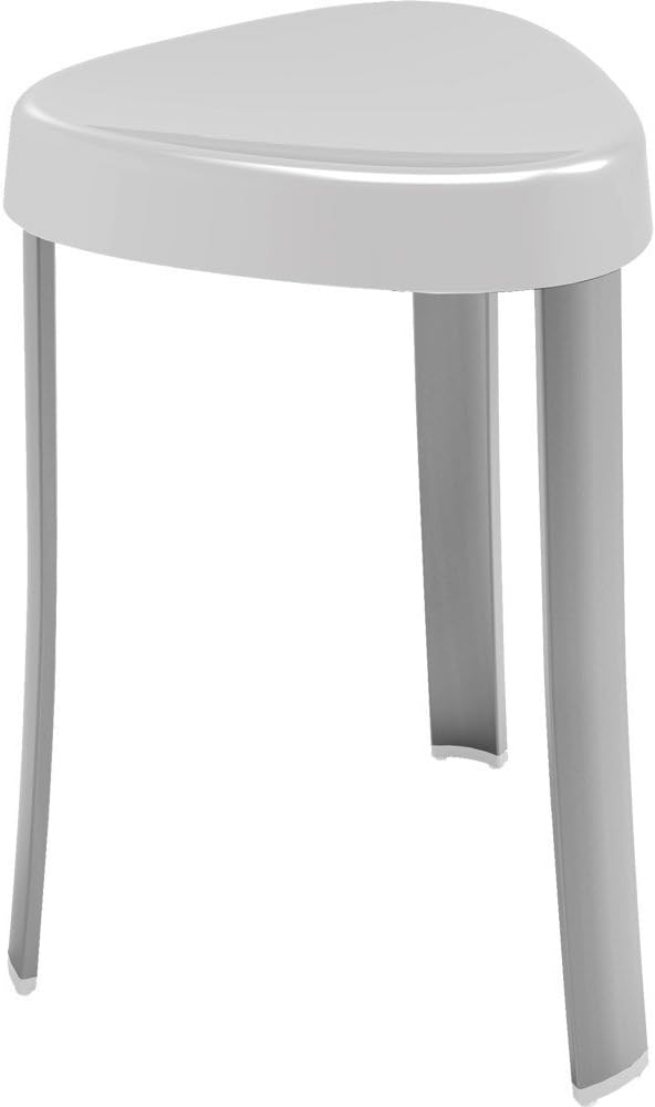 Better Living Products 70060 SPA Seat Shower Stool with Rust Proof Aluminum Legs, White,15.25 x 15.25 x 18"