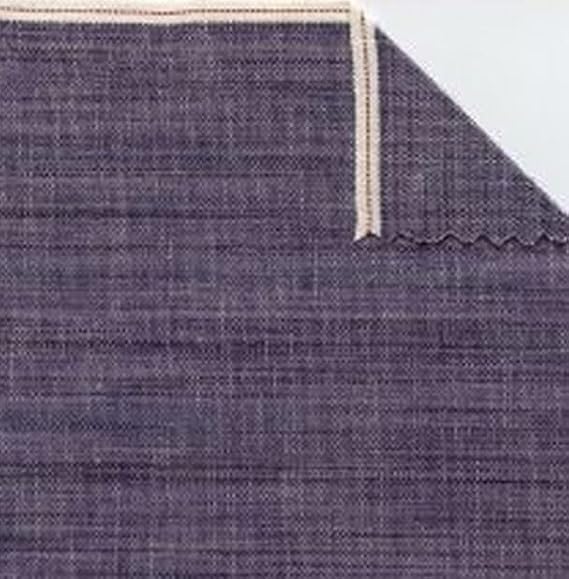 Assorted/Japanese Selvedge Denim Fabric -12 New Styles - Sold By The Yard DIY Fashion Apparel Jeans Acceossories (High-Low Blue (Japan Yoshiwa))