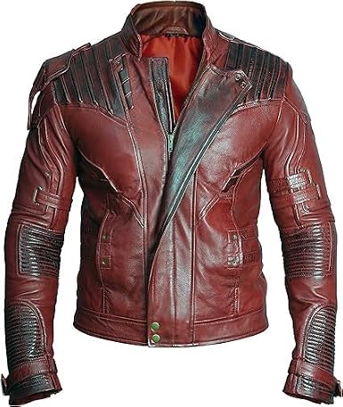 Cafe Racer Leather Coat - Guardians of the Galaxy Star Lord Peter Quill Trench Leather Coat - Costumes