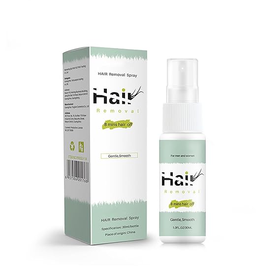 Hair Removal Spray,Painless Permanent Hair Removal Inhibitor Spray for Hands, Legs, Underarms and Lips,100% Natural Ingredients, Mild and Non-Irritating,30ml