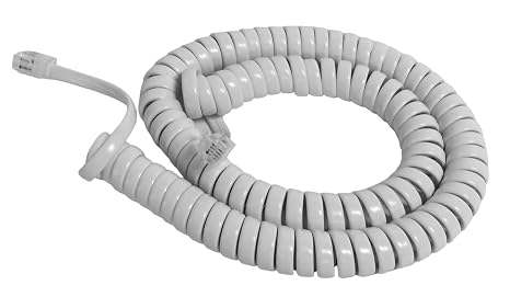 The VoIP Lounge 12 Foot White Handset Cord for Panasonic Phone | KXT KXDT KXNT Replacement Receiver Cord