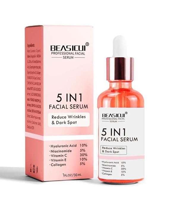 Vitamin C Serum for Face Anti Aging Face Serum with Vitamin C, Hyaluronic Acid, Vitamin E Radiance Serum for Dark Spots, Even Skin Tone, Eye Area, Fine Lines & Wrinkles, 1 Fl Oz