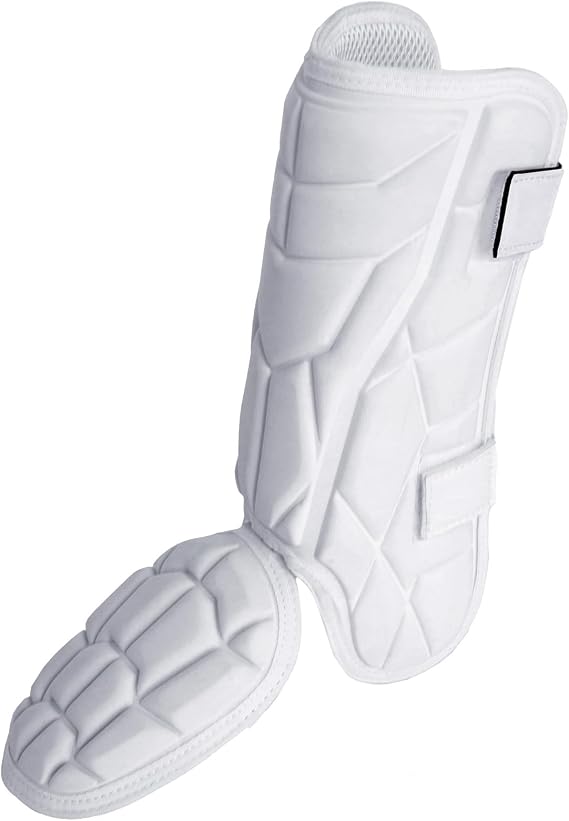 Batters Baseball Leg Guard, Youth Shin and Foot Shield for Batting, Baseball Ankle Guard with Adjustable Straps, Suitable for Both Right and Left Feet