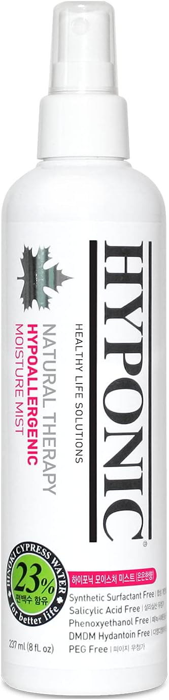 HYPONIC Hypoallergenic Hinoki Cypress Moisture Detangling Mist Spray for All Pets (Delicated Scented, 8.01 oz) - Conditioner, Detangler, Dematting, Deodorizing Perfume Spray for Sensitive Skin & Coat