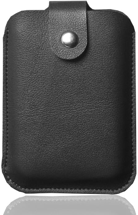 Carrying Case for Xteink X4 E-Book Reader 4.3", PU Storage Bag with Snap Button,Black