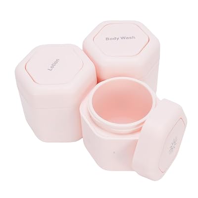 ciciglow 3pcs Travel Bottles for Toiletries, Travel Containers Reusable Leak Proof Wide Mouth Magnetic Jars for Lotions, Creams, Liquids