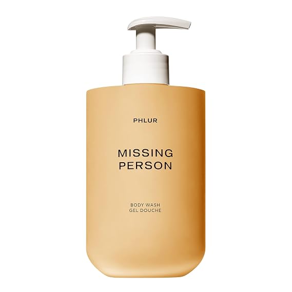 PHLUR Missing Person Body Wash - Gentle Gel-Serum Cleanser | Sulfate-Free with Antioxidants & Vitamins - Floral Body Wash with Bergamont, Musk, Orange & Sandalwood (16 Fl Oz)