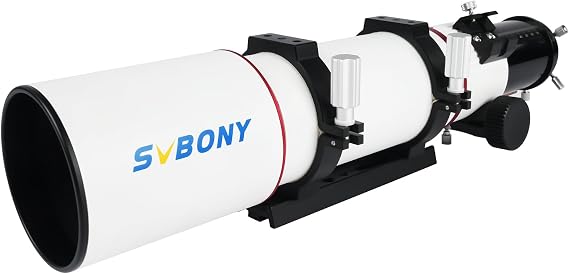 SVBONY SV550 AP0 Telescope, 80mm ED F6 Triplet Apochromatic Refractor OTA | "2.5"" Micro-Reduction Rap Focuser, 87mm Back Focus Distance, Telescope for Adults for Deep Sky Astrophotography & Visual "