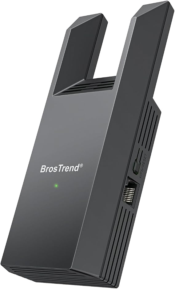 BrosTrend AC1200 WiFi to Ethernet Adapter with Gigabit Port, Dual Band Universal WiFi Bridge for Printer, PC, PlayStation, Xbox, Smart TV, Blu-Ray Player, DVR etc. Wireless to Wired Ethernet Adapter