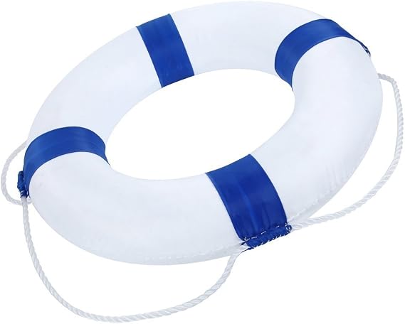 Foam Swim Rings Swimming Pool Life Ring Buoy with Perimeter Rope