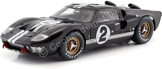 1966 Ford GT-40 MK 2 Black #2 1/18 by Shelby Collectibles SC408 by Shelby Collect