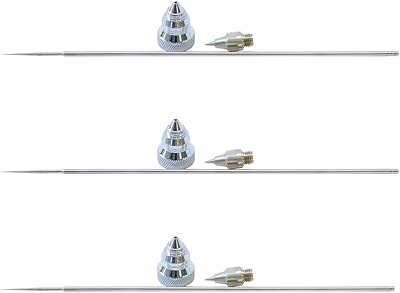 Paasche Airbrush Paasche T-227 Spray Heads - Three Sizes 1, 2, 3, 3 Count