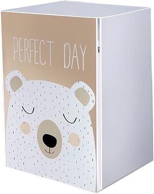 Washing Machine Cover Washer Dust Cover Tumble Dryer Cover Dustproof Case Waterproof Sun Protective Cartoon Pattern for Drum Washing Machine Style3.