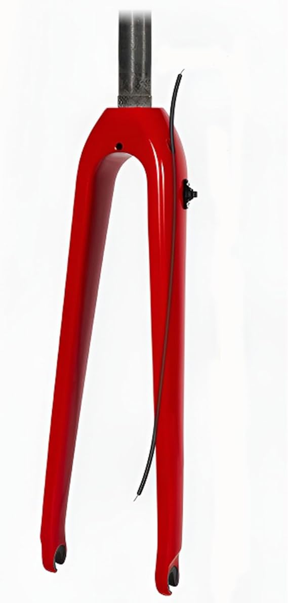 Carbon Fiber Rigid Fork 700C Gravel Road Bike Fork Quick Release 9  100mm Disc Brake Front Fork 1-18 StraightTapered Tube Bike Fork