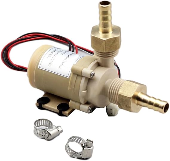 Water Pump DC 12V Solar Water Pumps Brushless Motor Low Noise Water Pumps Hot Water Heater Circulation Pump Solar Water Pump Kit for Heating Cooling Systems
