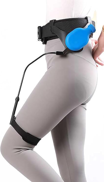 Exoskeleton Ergonomic Power Walking Aid - Exoskeleton Leg Support for Limited Mobility, Leg Lift & Climbing Assistance, 50% Mobility Boost, Joint Pressure Relief (Blue Left and, S)