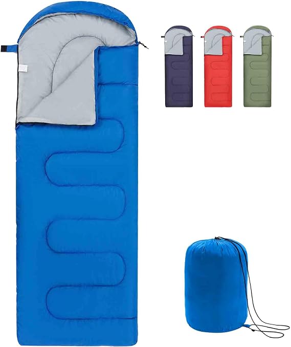Lightweight Camping Sleeping Bag for Adults and Kids,3 Season(0.95/1.3kg)