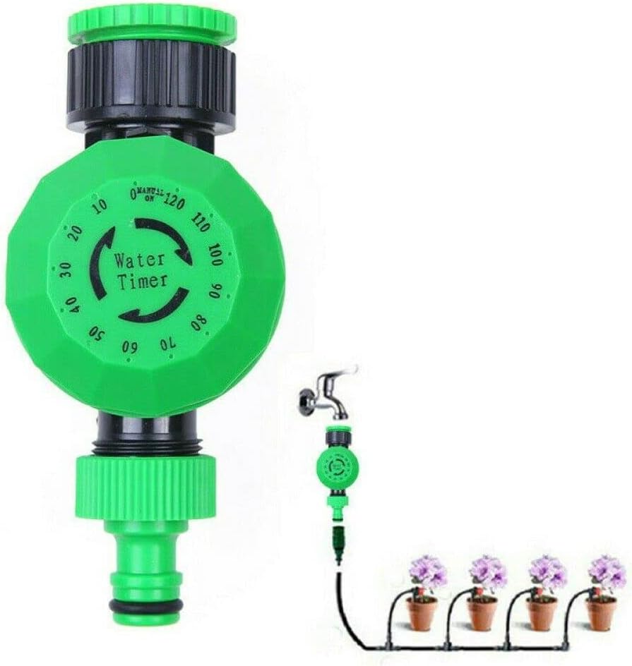 Shiwaki Mechanical water timer for the faucet, Garden Watering Timer Automatic Irrigation System Controller timer for easy automatic watering control within two hours