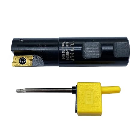 GBJ APMT1604PDER-DP Milling Inserts Precision Semi Finishing Machining | 2pcs APMT1604PDER-DP inserts, 90 square shoulder milling holder, 1in shank, 3-3/4in length, for steel semi-finish milling