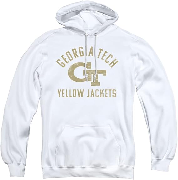 Georgia Tech Official Yellow Jackets Logo Unisex Adult Pull-Over Hoodie