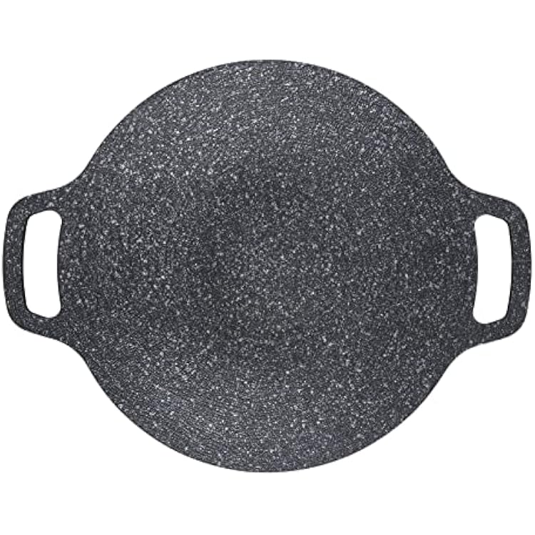 Derefine Korean BBQ Grill Universal Induction Cooker Anti Stick Pan, Thickened Aluminum Barbecue Plate, Universal Cookware for Home Kitchen Cooking Omelets Burgers Breakfast13.4in