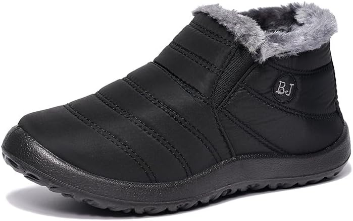 Winter Snow Boots for Women, Fur Lined Warm Ankle Booties, Outdoor Anti-slip Waterproof Comfortable Short Boot, Botas De Invierno Para Mujert