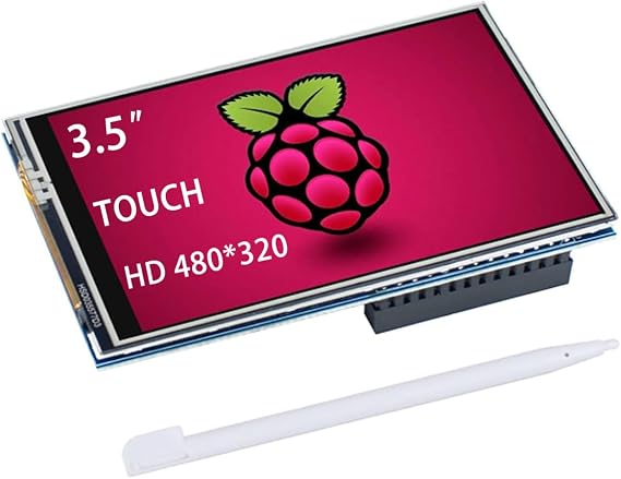 3.5 Inch 480x320 Touch Screen TFT LCD SPI Display Panel for Raspberry Pi 5, Pi4B, 3B+, 3B, 2B
