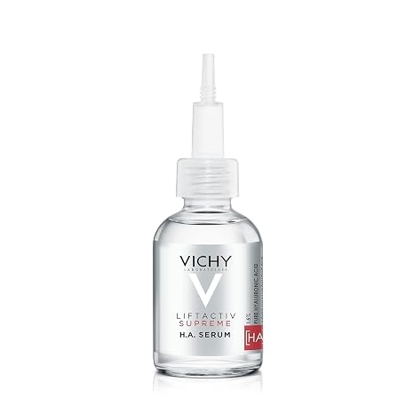 Vichy LiftActiv Hyaluronic Acid Wrinkle Corrector Serum with Vitamin C 1oz | Anti-aging serum with 1.5% hyaluronic acid, peptides & vitamin C hydrates, plumps and firms for wrinkles & fine lines.