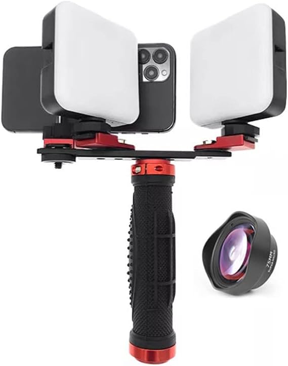 Dental Mobile Photography LED Light Dental Photography Therapy Light Colorimetric Photography Video Flashlight Equipment Size: MK-016+75mm Macro